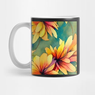 Watercolor leaves pattern Mug